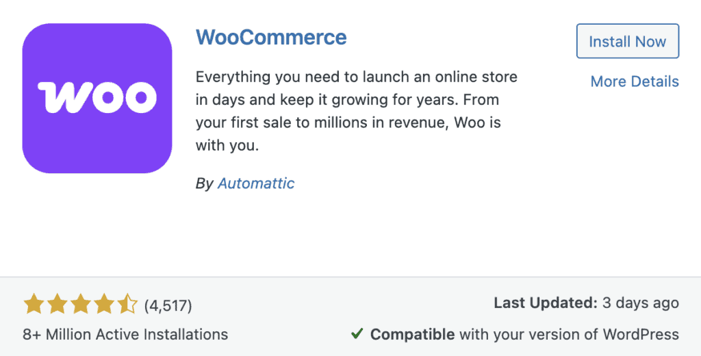 WooCommerce plugin